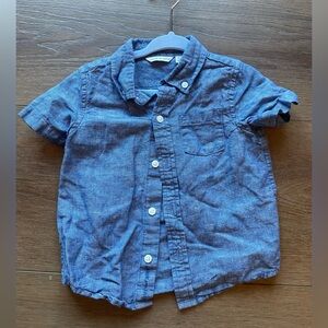 12-18 months Janie and Jack Chambray button down short sleeve shirt
